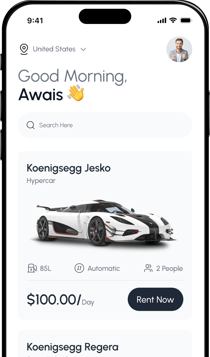 EzTech app interface showing product listings